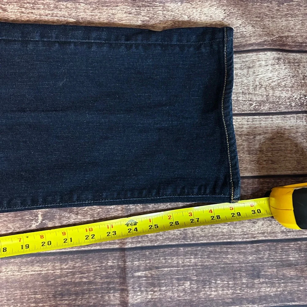Polo Ralph Lauren Hampton Relaxed Straight Jeans Mens 42x32 Dark Wash Denim
